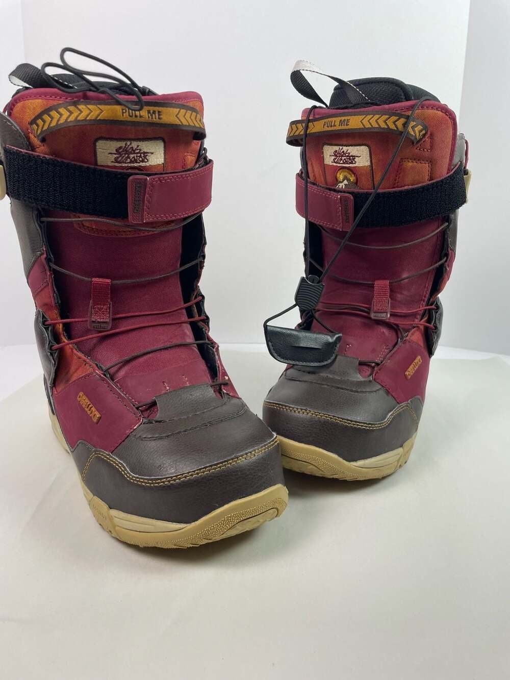 Deeluxe Deemon Men's Snowboard Boots Size 9 US Brown Burgundy
